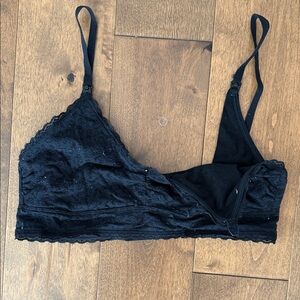 Lace nursing bra